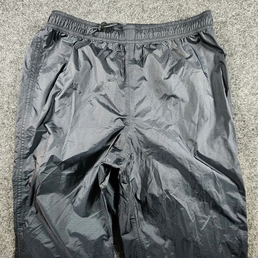 LL Bean Nylon Waterproof Rain Pants Mens Small Regular Black Ripstop  268268